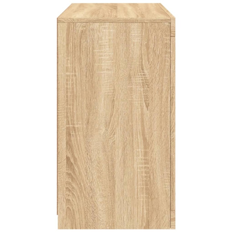 Aparador con luces LED roble Sonoma 60,5x37x67