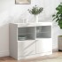 Aparador con luces LED blanco 81x37x67