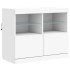 Aparador con luces LED blanco 81x37x67
