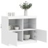 Aparador con luces LED blanco 81x37x67