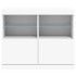 Aparador con luces LED blanco 81x37x67