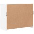 Aparador con luces LED blanco 81x37x67