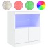 Aparador con luces LED blanco 60x37x67