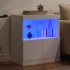 Aparador con luces LED blanco 60x37x67
