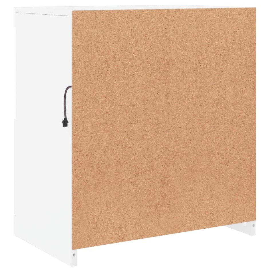 Aparador con luces LED blanco 60x37x67