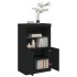 Aparador con luces LED negro 60,5x37x100