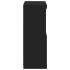 Aparador con luces LED negro 60,5x37x100