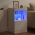 Aparador con luces LED blanco 41x37x67