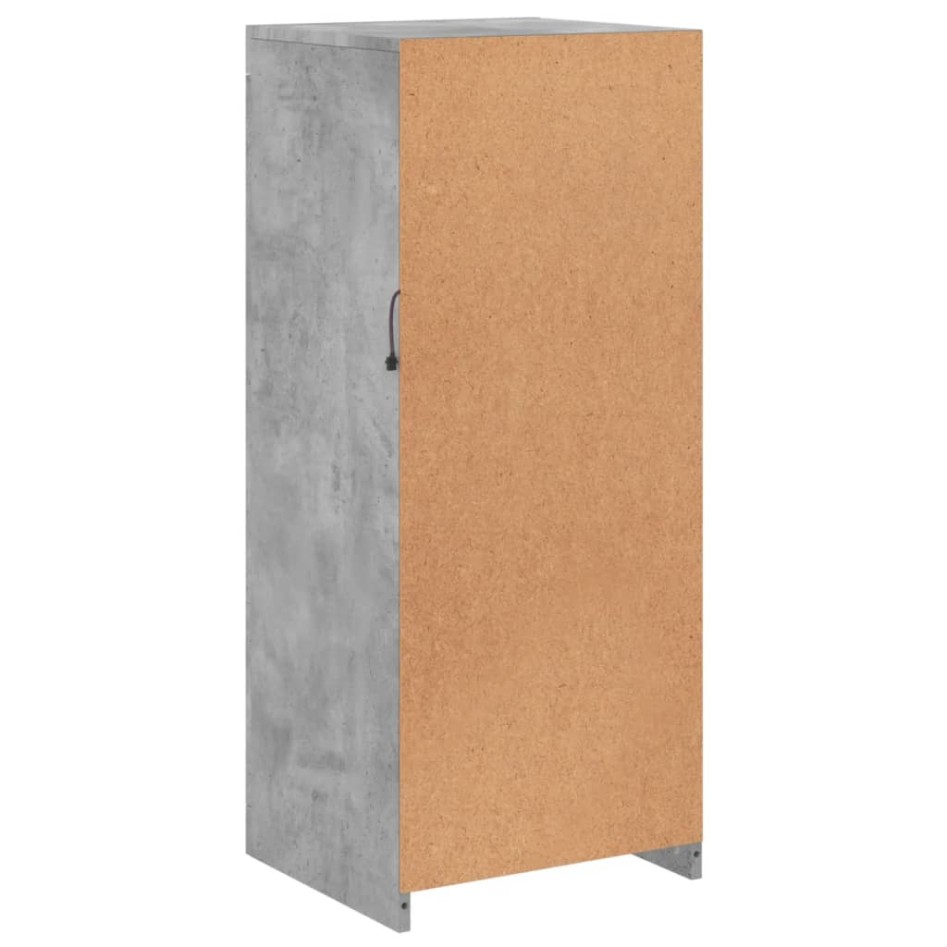 Aparador con luces LED gris hormigón 41x37x100