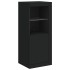 Aparador con luces LED negro 41x37x100