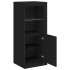 Aparador con luces LED negro 41x37x100