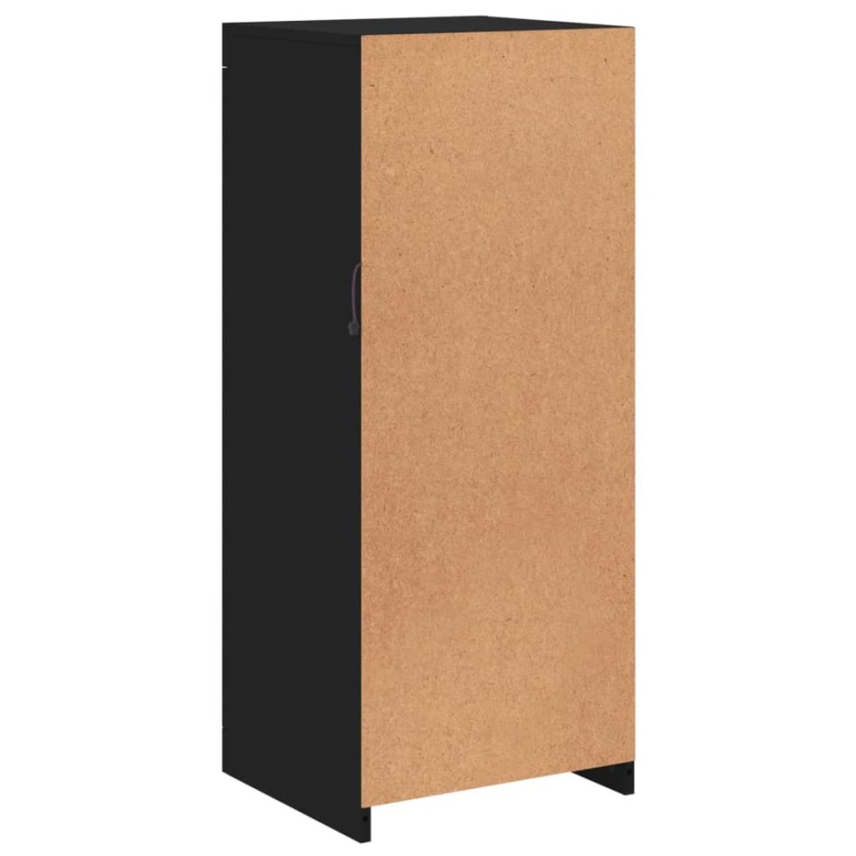 Aparador con luces LED negro 41x37x100