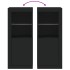 Aparador con luces LED negro 41x37x100