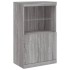 Aparador con luces LED gris Sonoma 60,5x37x100