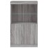 Aparador con luces LED gris Sonoma 60,5x37x100