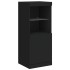 Aparador con luces LED negro 41x37x100