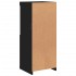 Aparador con luces LED negro 41x37x100