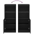 Aparador con luces LED negro 41x37x100