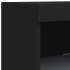 Aparador con luces LED negro 41x37x100