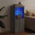 Aparador con luces LED gris Sonoma 41x37x100