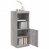 Aparador con luces LED gris Sonoma 41x37x100