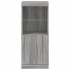 Aparador con luces LED gris Sonoma 41x37x100