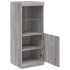 Aparador con luces LED gris Sonoma 41x37x100