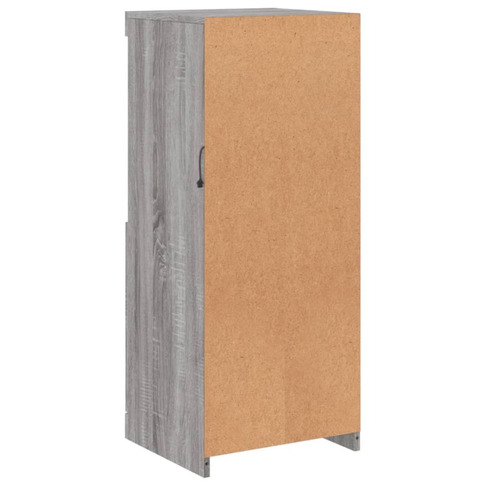 Aparador con luces LED gris Sonoma 41x37x100