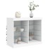 Aparador con luces LED blanco 81x37x67