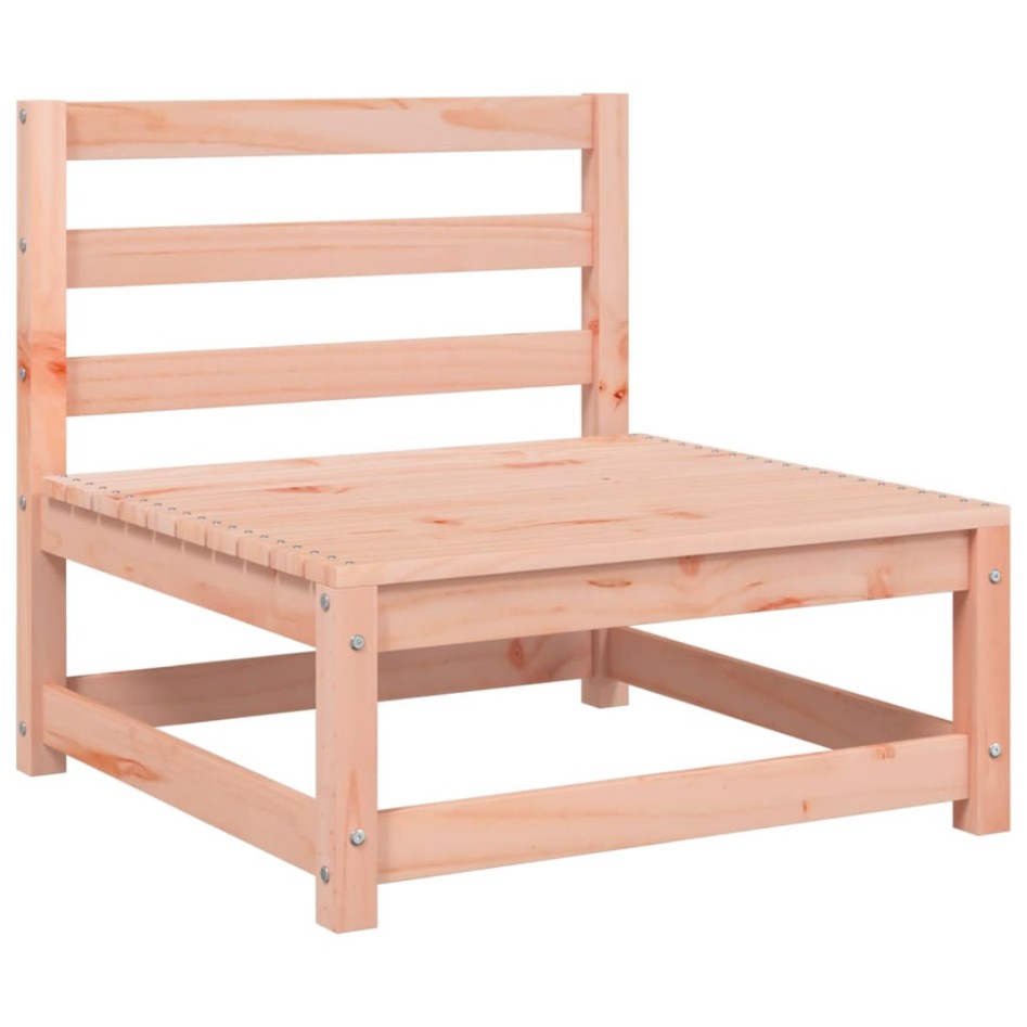 Sofá jardín sin reposabrazos con cojines madera maciza