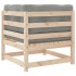 Sofá de equina con cojines madera maciza de