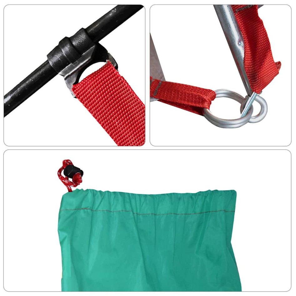 Tienda de playa 185T poliéster verde agua 274x178x170/148