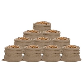 Sacos de yute 10 unidades 100x110 cm 100% yute 340