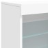 Aparador con luces LED blanco 60,5x37x67