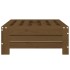 Cubierta para base de sombrilla madera maciza pino marrón