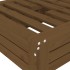 Cubierta para base de sombrilla madera maciza pino marrón