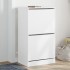 Mueble zapatero con 2 cajones abatibles blanco 60x42x108