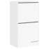 Mueble zapatero con 2 cajones abatibles blanco 60x42x108