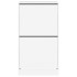 Mueble zapatero con 2 cajones abatibles blanco 60x42x108