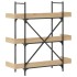 Librería 3 estantes madera ingeniería roble 100x33x108,5