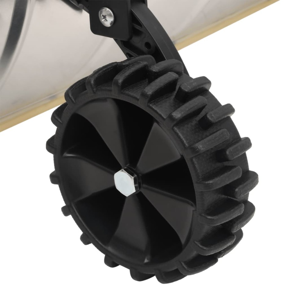 Pala de nieve de mango extensible lámina acero plateado 61