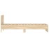 Estructura cama con cabecero sin colchón roble Sonoma 90x190