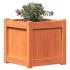 Jardineras de exterior 2 uds madera maciza de pino marrón