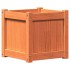 Jardineras de exterior 2 uds madera maciza de pino marrón