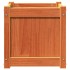 Jardineras de exterior 2 uds madera maciza de pino marrón