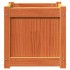 Jardineras de exterior 2 uds madera maciza de pino marrón