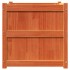 Jardinera exterior madera maciza pino marrón cera 60x60x60