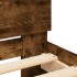 Cama con cabecero madera de ingeniería roble ahumado 75x190
