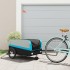 Remolque para bicicleta hierro negro y azul 45