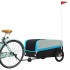 Remolque para bicicleta hierro negro y azul 45